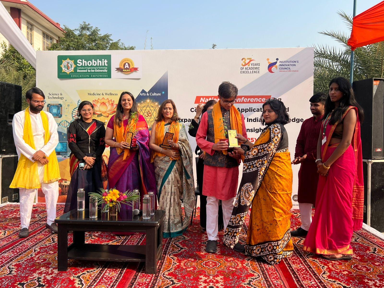 Kirti Tyagi at national conference at Shobhit University