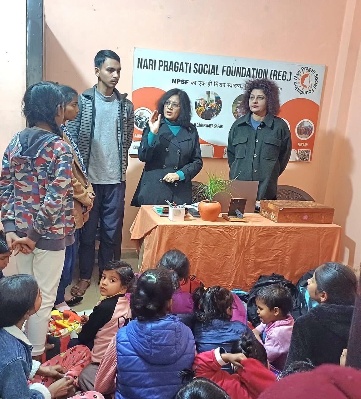 Workshop session at Nari Pragati Social Foundation
